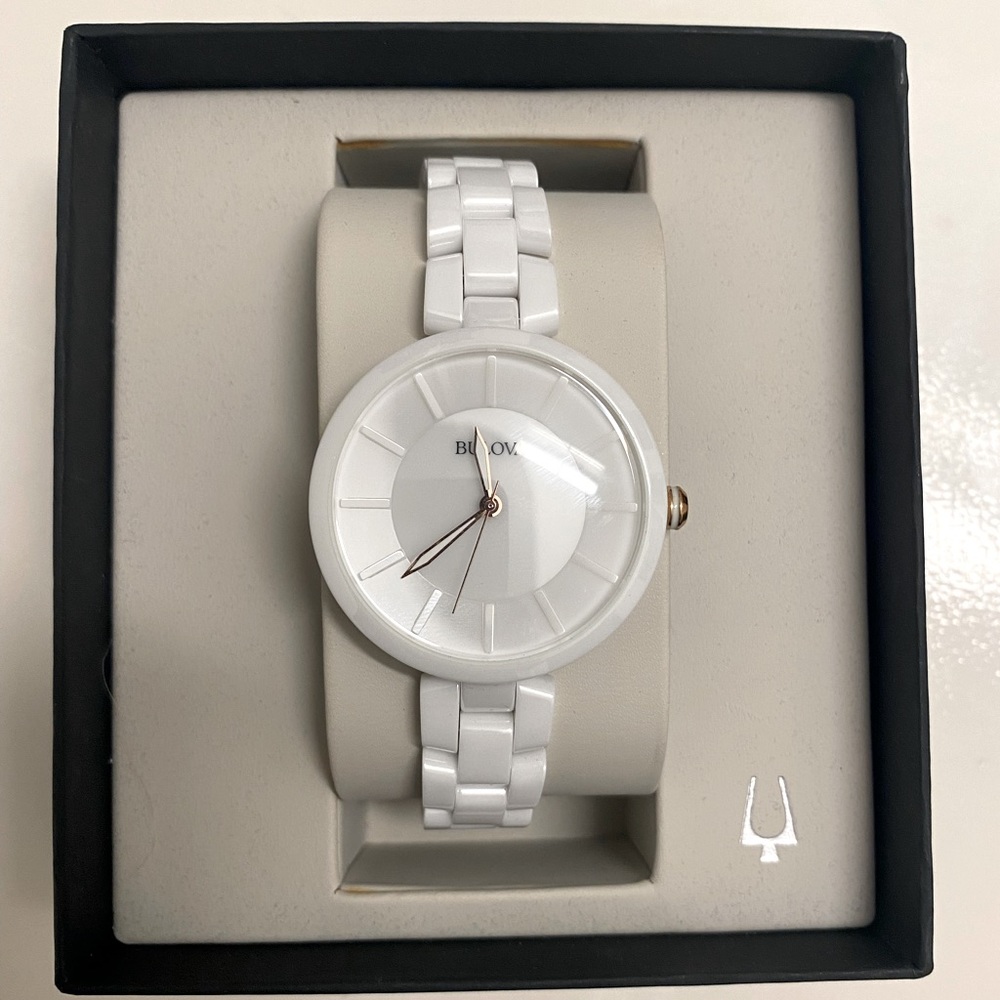 Bulova Ceramic Steel Water Resistant Watch